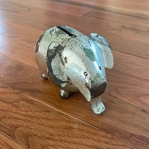 Vintage Napier Silver Plate Elephant Coin Bank
